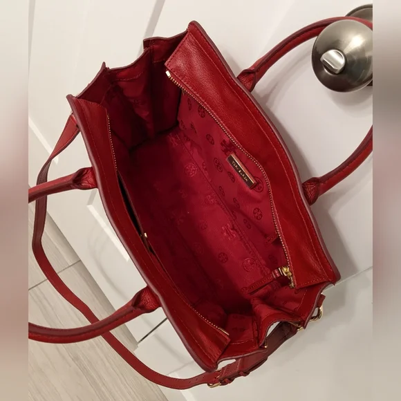 Tory Burch red Brody tote crossbody - Picture 9 of 15